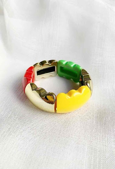 Großhändler D Bijoux - Multicolored plastic bracelet
