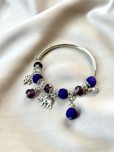 Grossiste D Bijoux - Bracelets perles cristal et grelots