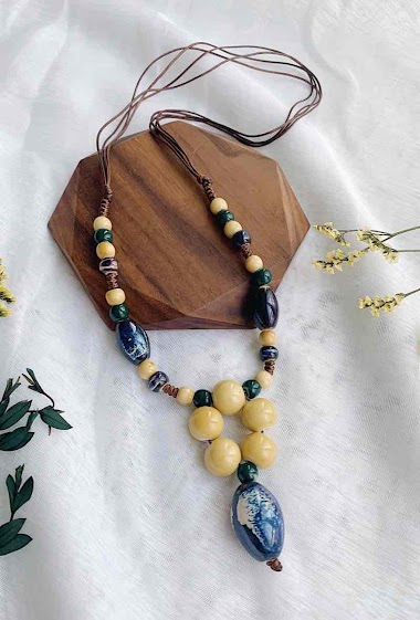 Wholesaler D Bijoux - ceramic necklace