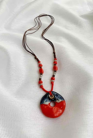 Wholesaler D Bijoux - Ceramic necklace