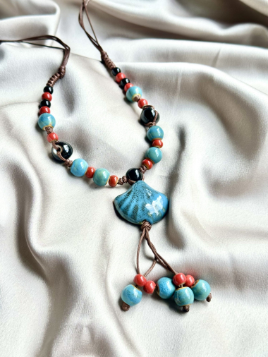 Wholesaler D Bijoux - Ceramic necklace
