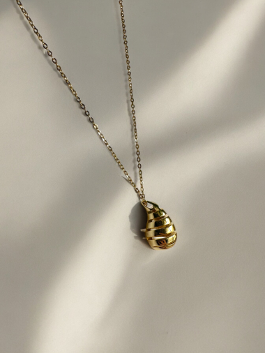 Wholesaler D Bijoux - Stainless steel drop necklace