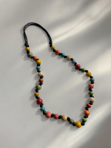Wholesaler D Bijoux - Ceramic beads necklace