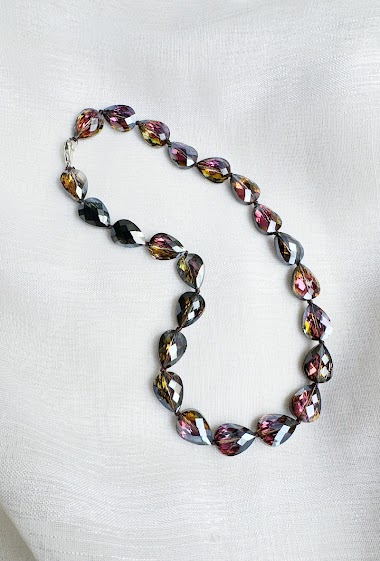 Großhändler D Bijoux - Crystal beads necklace