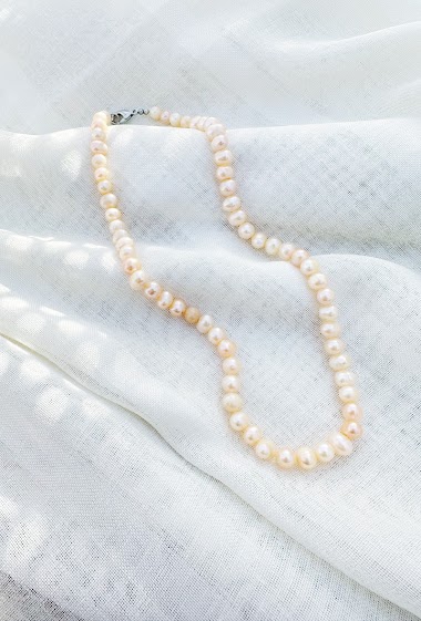 Großhändler D Bijoux - Natural cultured pearl necklace
