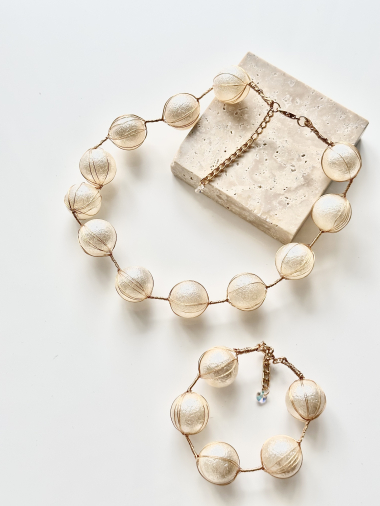 Grossiste D Bijoux - Collier perles fait main