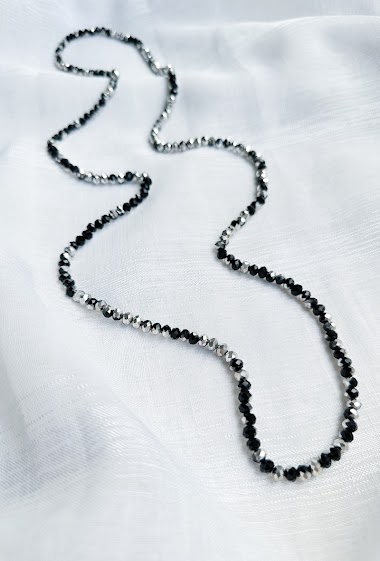 Grossiste D Bijoux - Sautoir élastique perles cristal