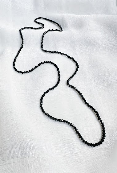 Wholesaler D Bijoux - Elastic necklace with crystal beads