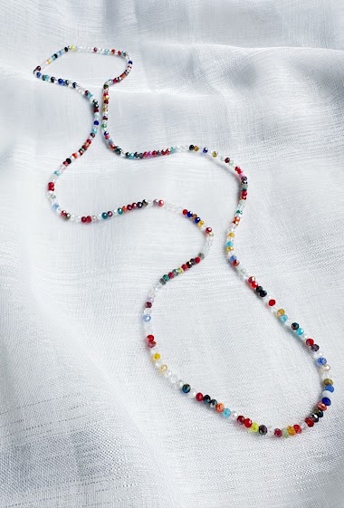 Mayoristas D Bijoux - Elastic necklace with crystal beads