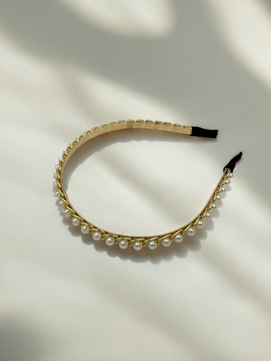 Großhändler D Bijoux - Stirnband mit Perlen