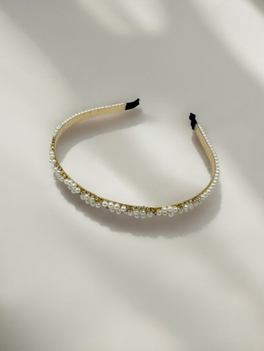 Großhändler D Bijoux - Stirnband mit Perlen