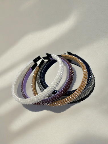 Wholesaler D Bijoux - Rhinestone pearl headband