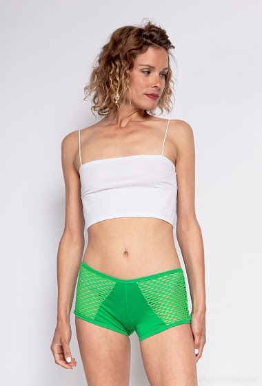 Wholesaler D.S.Mode - Panties with fishnet yoke