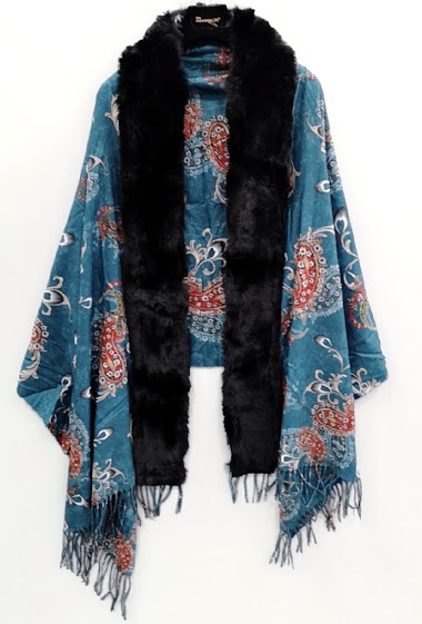 Wholesaler Da Fashion - Faux fur cloak
