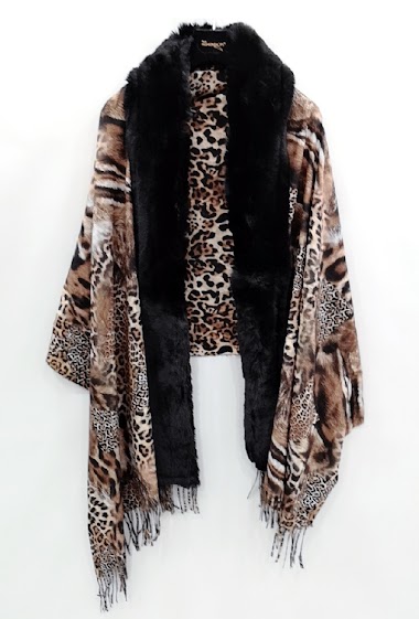 Großhändler Da Fashion - Faux fur cloak