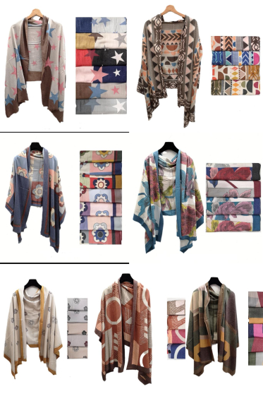Wholesaler Da Fashion - winter shawl promo mixed models
