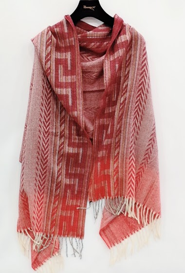 Großhändler Da Fashion - Aztec scarf viscose & wool