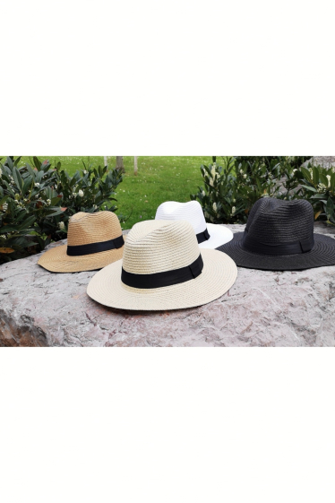 Mayorista Da Fashion - Sombrero panamá mixto con lazo negro
