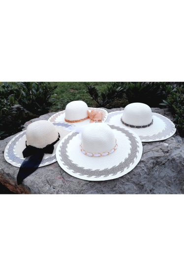 Wholesaler Da Fashion - Pearl ribbon hat