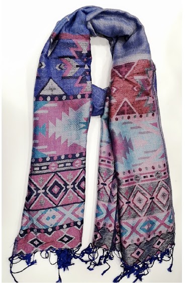 Großhändler Da Fashion - Aztec pattern edge scarf