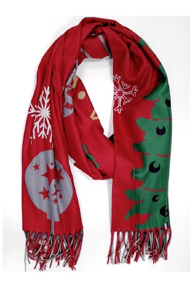 Wholesaler Da Fashion - Christmas pattern scarf