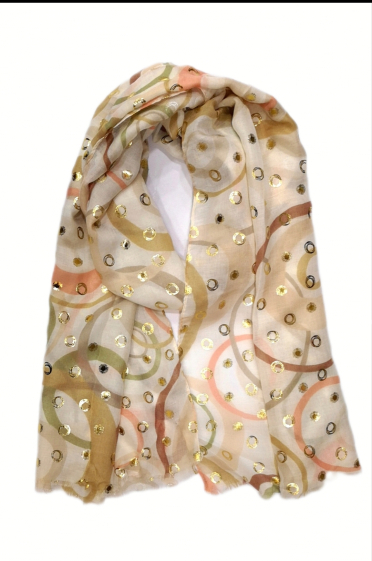 Wholesaler Da Fashion - gold printed scarf