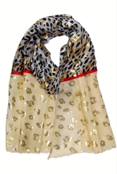Wholesaler Da Fashion - gold printed scarf