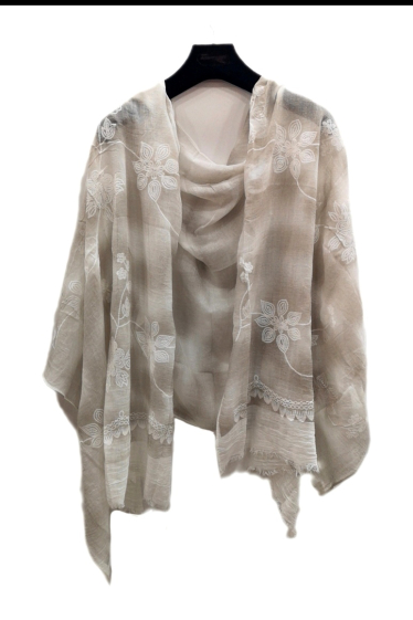 Wholesaler Da Fashion - light tie dye flower print scarf