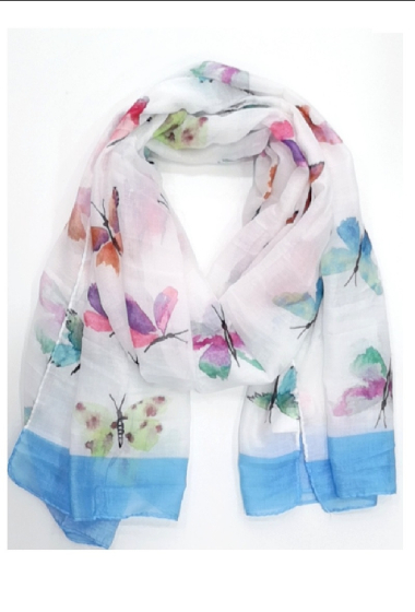 Großhändler Da Fashion - Butterfly print scarf
