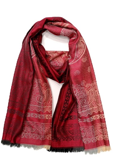 Großhändler Da Fashion - scarf with paisley pattern