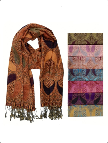 Großhändler Da Fashion - Cashmere pattern scarf