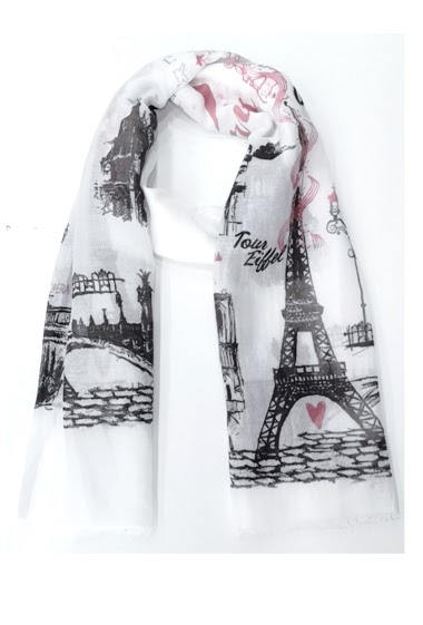 Großhändler Da Fashion - Eiffel tower scarf