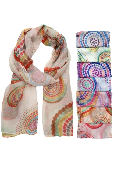 Wholesaler Da Fashion - multi-colored polka dot scarf