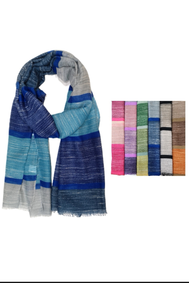 Wholesaler Da Fashion - Multicolored striped scarf