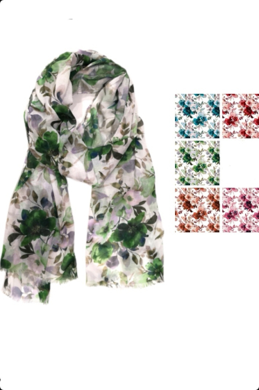 Wholesaler Da Fashion - Liberty print silk scarf