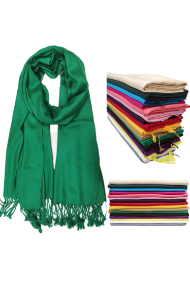 Wholesaler Da Fashion - plain viscose scarf in all colors