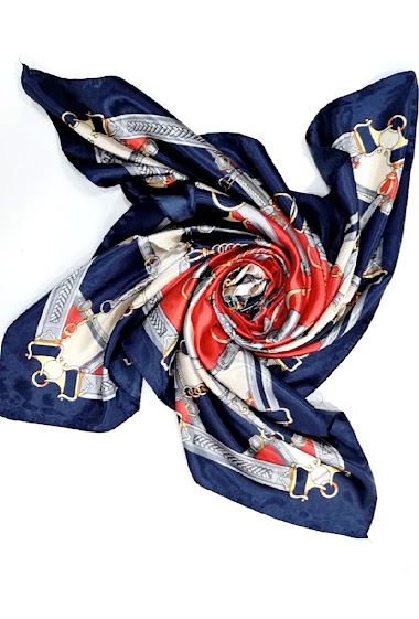 Mayorista Da Fashion - chain printed satin scarf