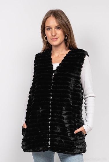 Großhändler Da Fashion - Faux fur vest