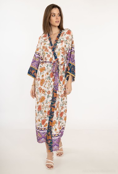 Wholesaler Da Fashion - Flower print kimono