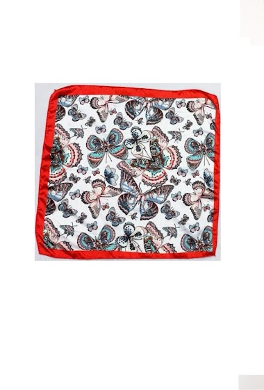 Wholesaler Da Fashion - small square with butterfly pattern