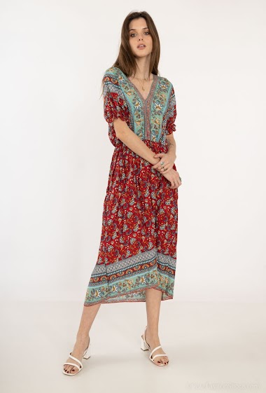 Wholesaler Da Fashion - Small flower print dress