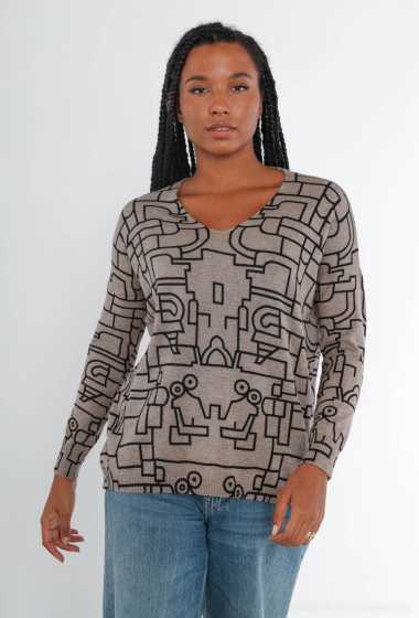 Wholesaler DAMOD - Plus size printed sweaters