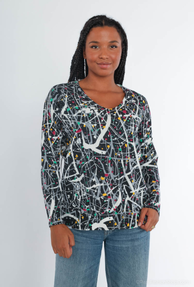 Wholesaler DAMOD - plus size printed sweaters