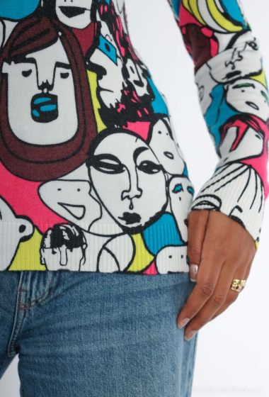 Chaussettes personnalisées et imprimées en pop art avec dess