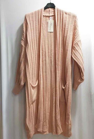 Wholesalers Danny - Long cardigan with puff sleeves
