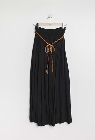 Wholesaler Danny - Maxi skirt with belt