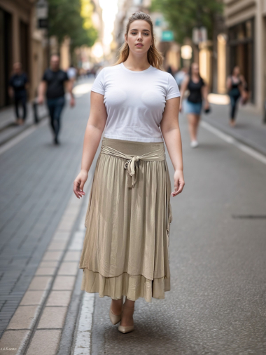 Großhändler Danny - Maxi skirt with belt