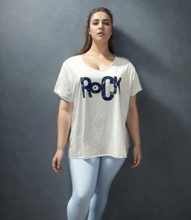 Grossiste Danny - T-shirt imprimé ROCK