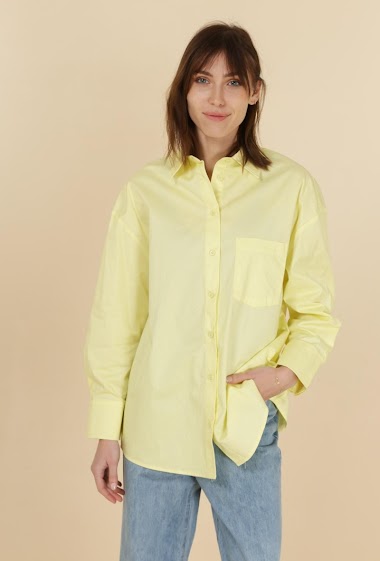 Wholesaler DAPHNEA - Basic Oversize Cotton shirt