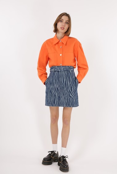 Wholesaler DAPHNEA - denim skirt